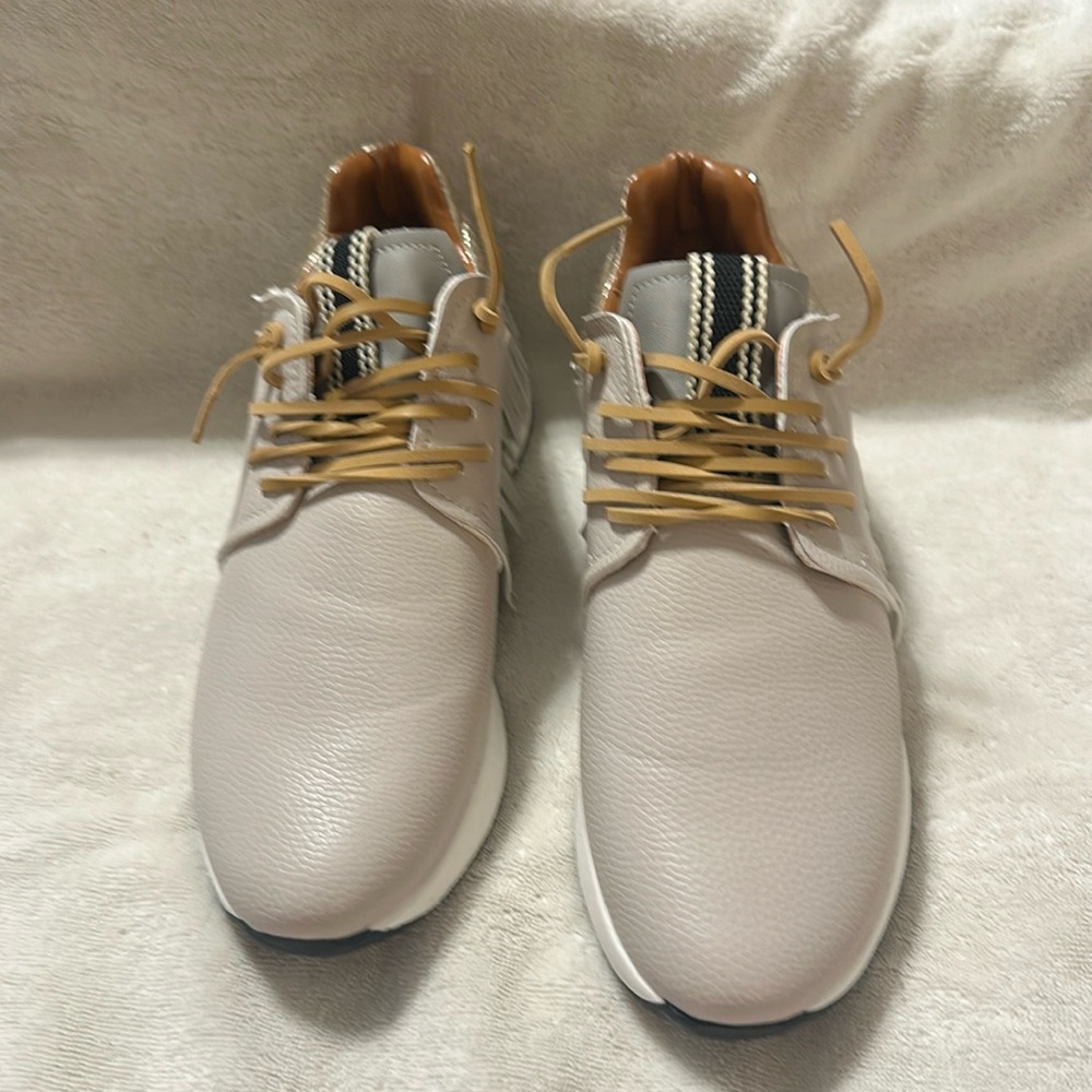 Pepa Fringe Sneakers off white by ShuShop